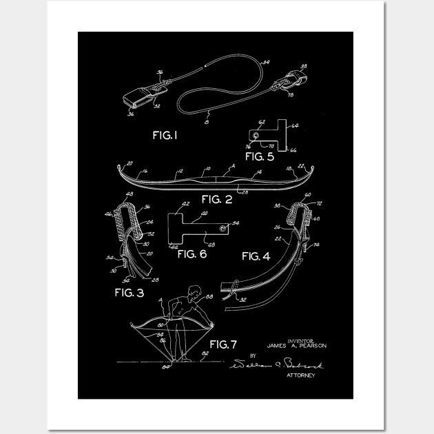 Archery Bow Stringer Vintage Patent Hand Drawing Wall Art by TheYoungDesigns